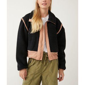 FP MOVEMENT Courtside Fleece / Black and Peach Bark Combo